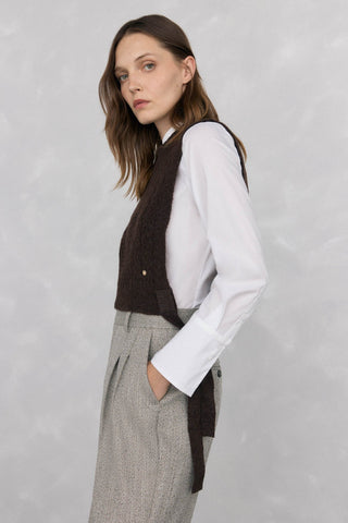 Chaleco de Punto con Detalle Lazadas