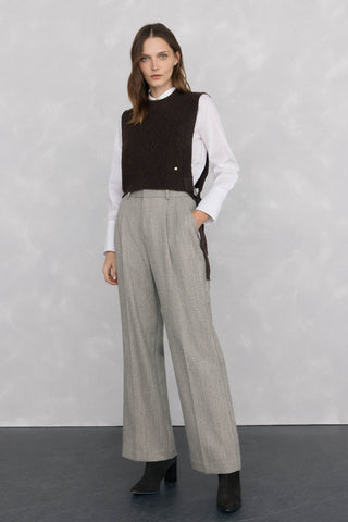 Chaleco de Punto con Detalle Lazadas