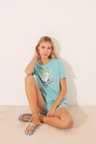 Sandalias con Estampado Colección Snoopy