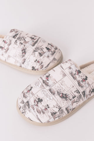 Pantuflas Mocasín de Pelo Colección Mickey Mouse