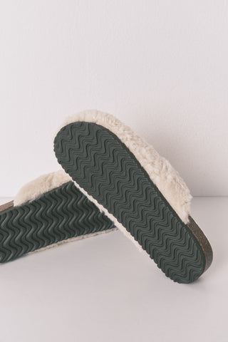 Pantuflas Mocasín con Tejido Pelo