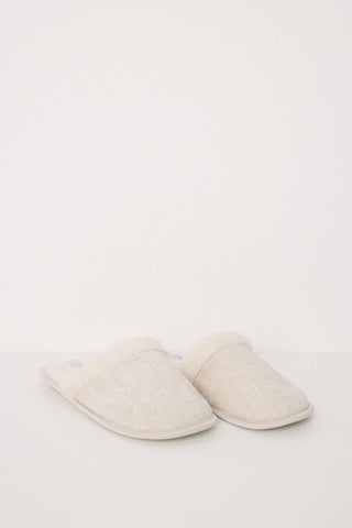 Pantuflas con Tejido de Chenilla