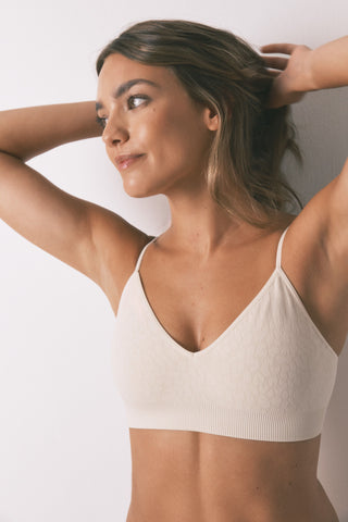 Sujetador sin Costuras Estampado Animal Print