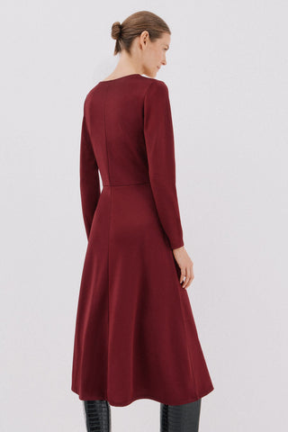 Vestido Detalle Fruncido con Cinturón