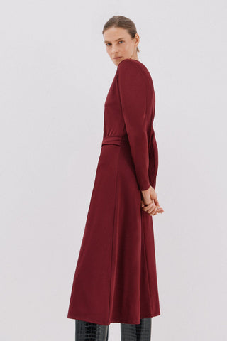 Vestido Detalle Fruncido con Cinturón