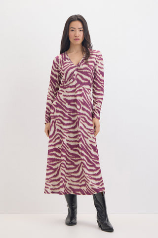 Vestido Manga Larga con Estampado