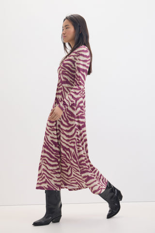 Vestido Manga Larga con Estampado