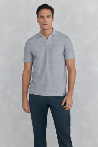 Polo Manga Corta con Logo de Algodón