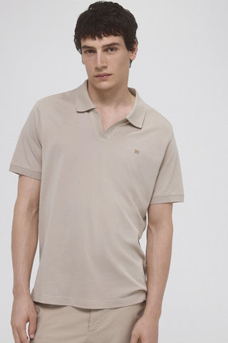 Polo Piqué con Logo Bordado