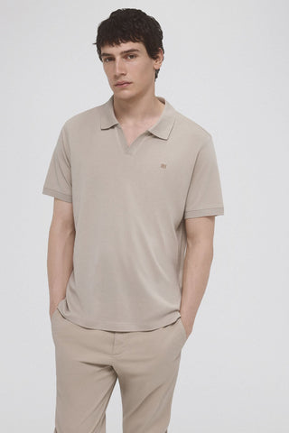 Polo Piqué con Logo Bordado