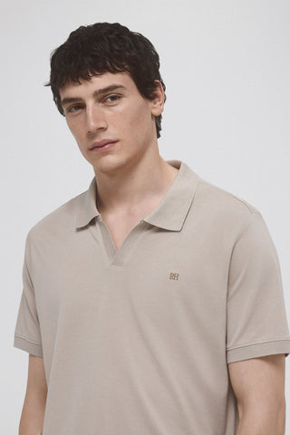 Polo Piqué con Logo Bordado