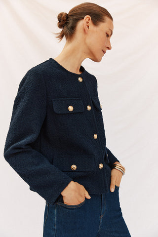Chaqueta con Bolsillos Delanteros
