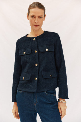 Chaqueta con Bolsillos Delanteros