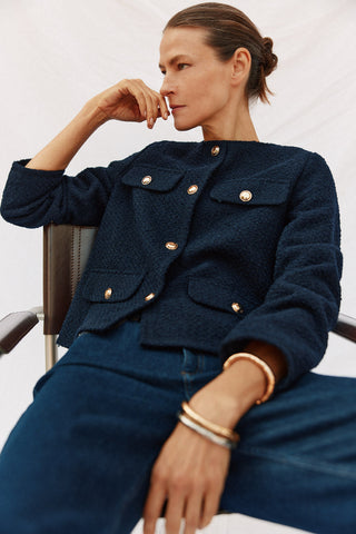 Chaqueta con Bolsillos Delanteros