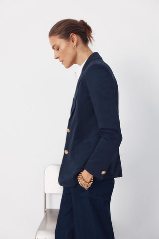 Blazer de Punto con Detalle Botones
