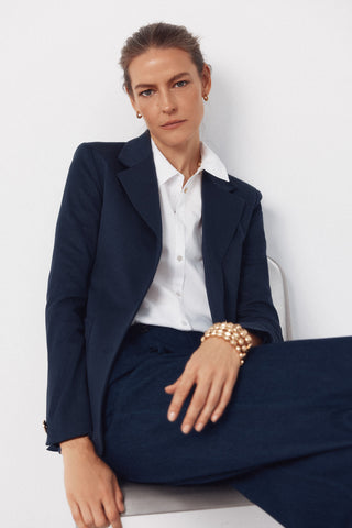 Blazer de Punto con Detalle Botones