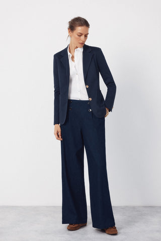 Blazer de Punto con Detalle Botones