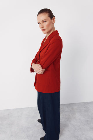 Blazer de Punto con Detalle Botones