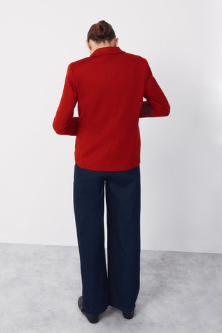 Blazer de Punto con Detalle Botones