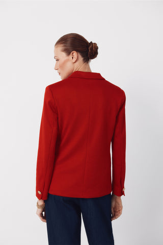 Blazer de Punto con Detalle Botones