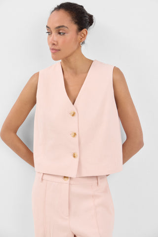 Chaleco Crop con Botones