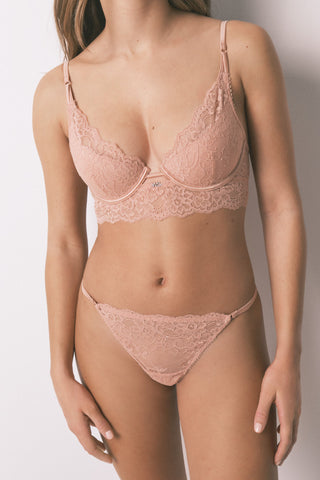 Braga Clásica de Tira con Encaje