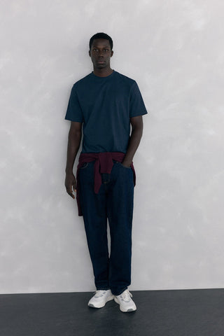 Camiseta Manga Corta con Detalle Logo