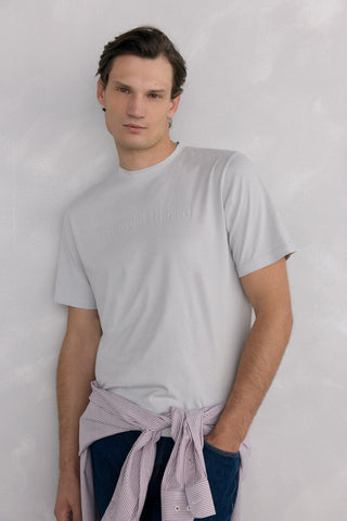 Camiseta Manga Corta con Detalle Logo