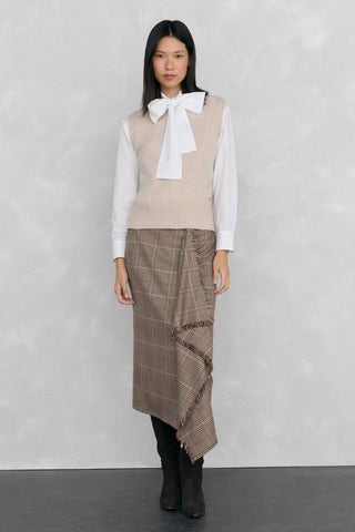 Chaleco de Punto con Tejido Clado