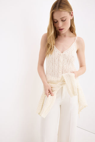 Top Tirantes Finos Crochet.