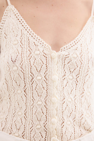 Top Tirantes Finos Crochet.