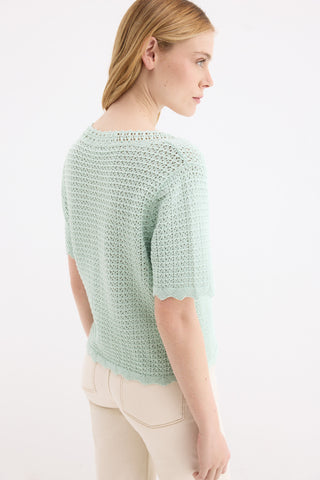 E Chaqueta Mc Crochet Romántico.