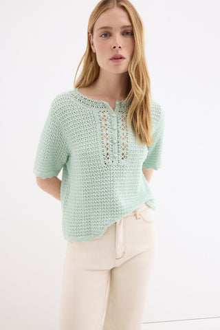 E Chaqueta Mc Crochet Romántico.