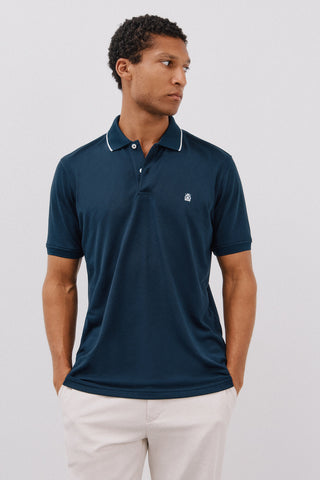 Polo Manga Corta con Logo Bordado