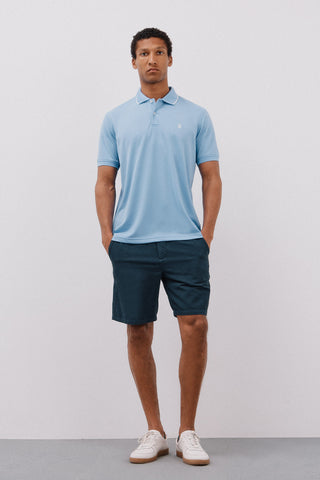 Polo Manga Corta con Logo Bordado