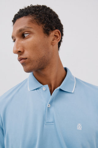 Polo Manga Corta con Logo Bordado