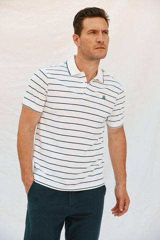 Polo Manga Corta Estampado Rayas