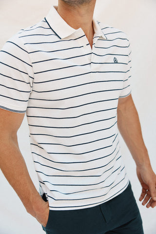 Polo Manga Corta Estampado Rayas