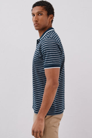 Polo Manga Corta Estampado de Rayas