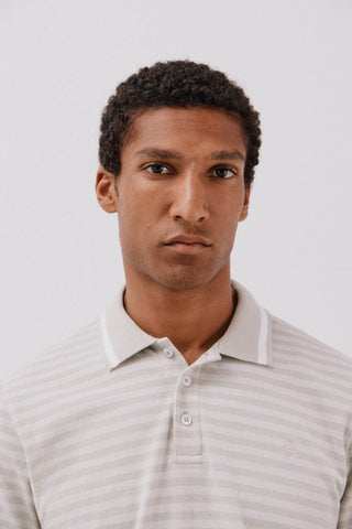 Polo Manga Corta Estampado de Rayas