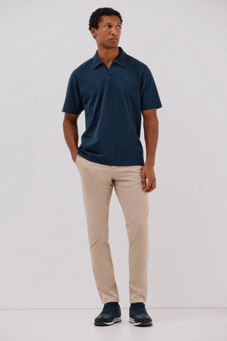Polo Manga Corta con Logo Bordado