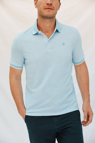 Polo Manga Corta con Logo Bordado