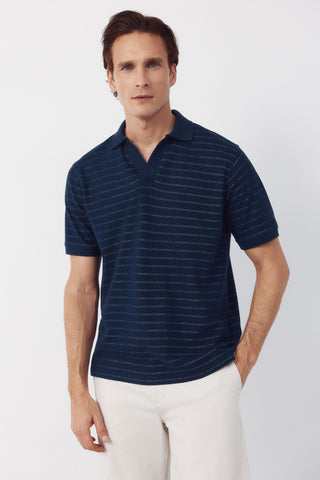 C5C Polo Textura Rayas.