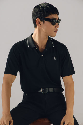 Polo Manga Corta con Logo Bordado