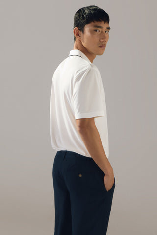 Polo Manga Corta con Logo Bordado