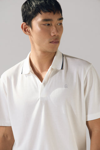 Polo Manga Corta con Logo Bordado