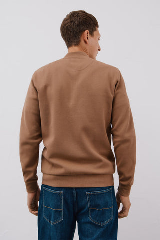 Cárdigan Cuello Bomber con Bolsillos