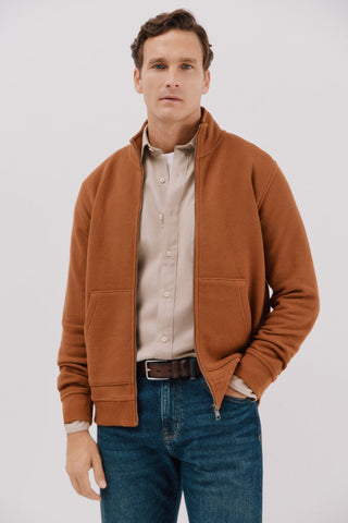 Cárdigan Regular Fit con Cuello Alto