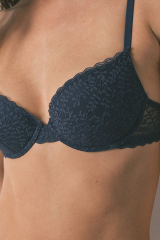 Sujetador con Relleno de Encaje