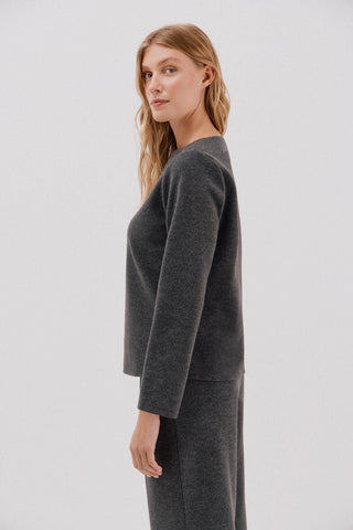 Camiseta Manga Larga con Aberturas Laterales